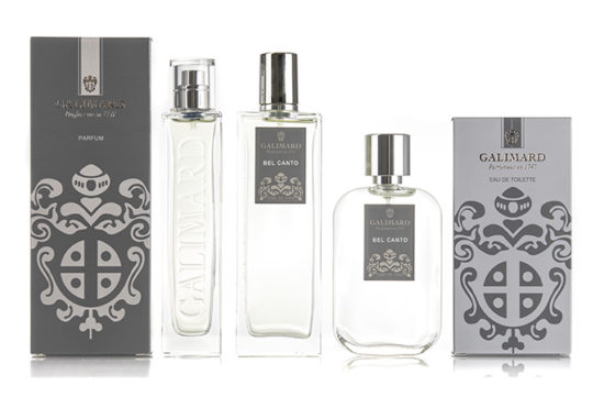 Parfumeur Galimard - gamme de parfum bel canto
