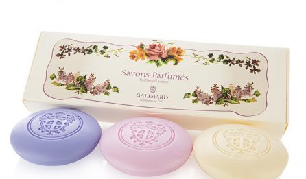 Coffret de 3 savonnettes fleurs de provence - Galimard parfumeur à Grasse