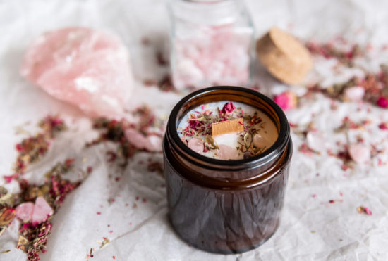 bougie parfumee rose - Galimard