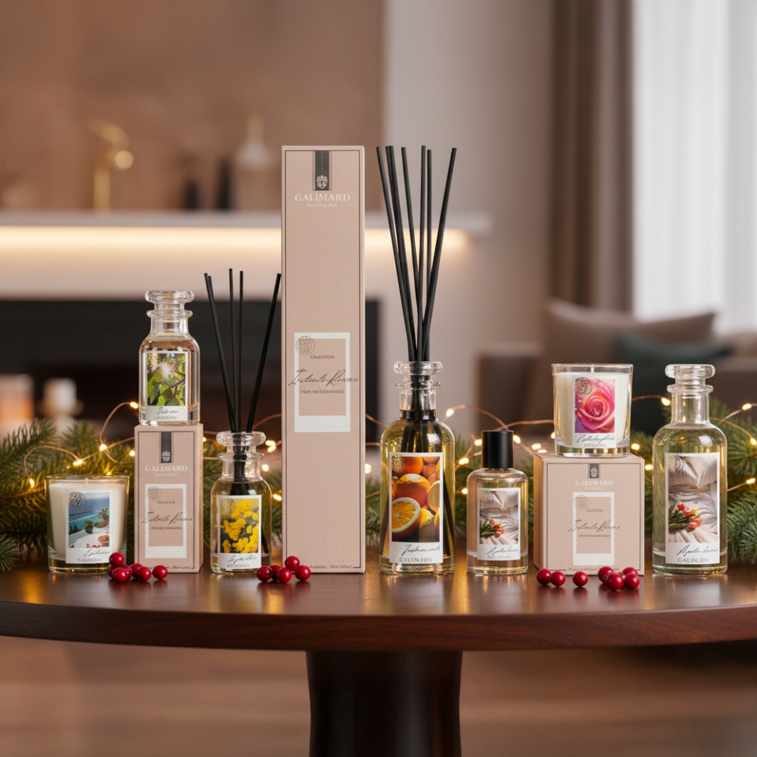 Collection Instants Riviera : gamme ambiance parfumée Galimard